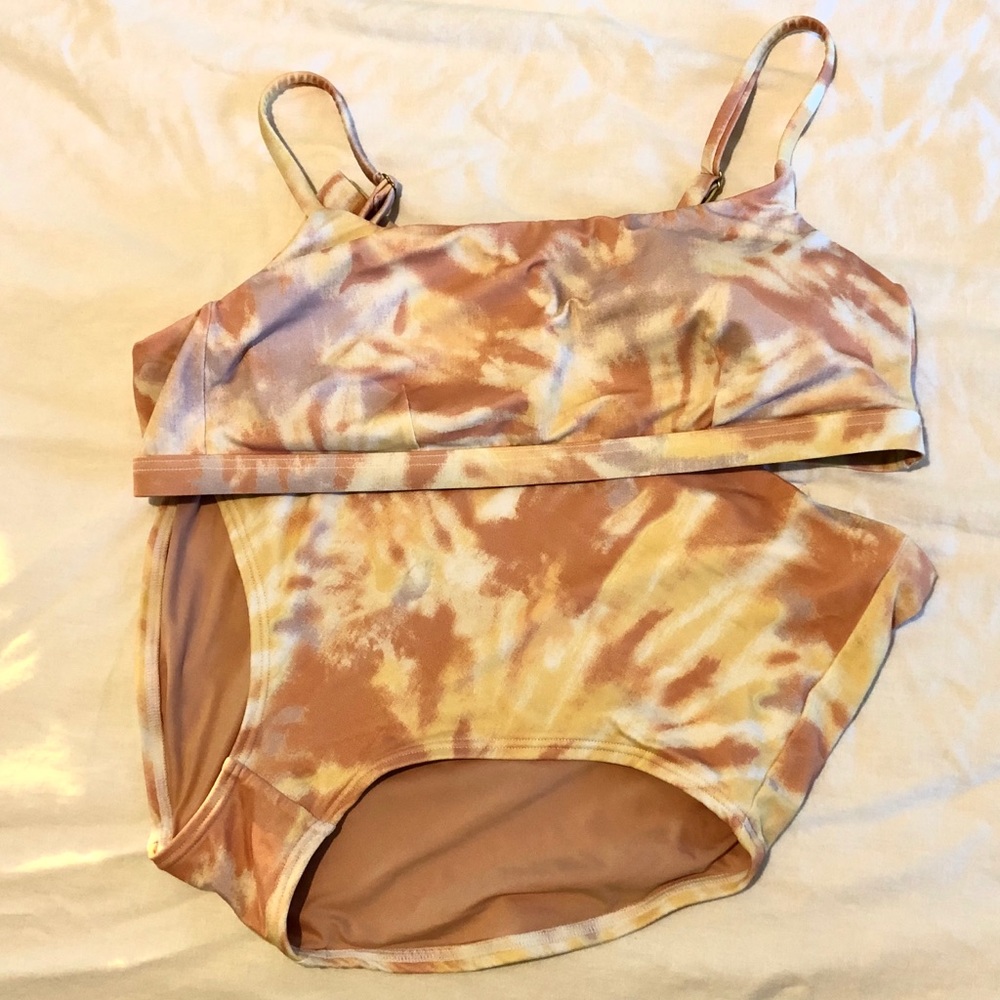 High Waisted Tie-Dye Swimsuit Bikini